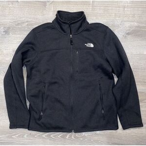 The‎ North Face Women's Small Jacket Black Full Zip Fleece Zip Pockets Outdoors